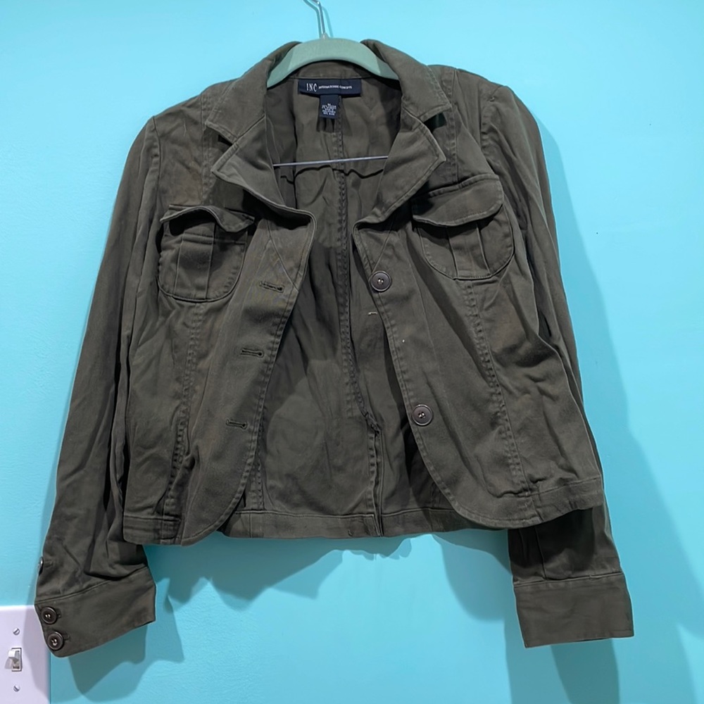 Army green jacket